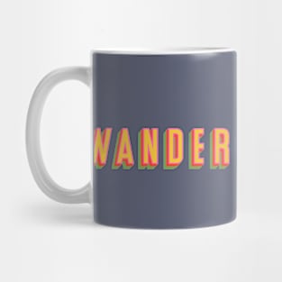 Wander in Bold Text Mug